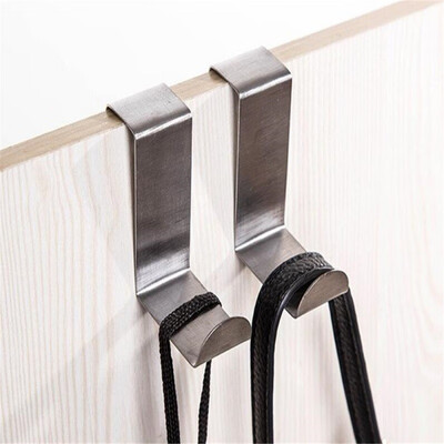 

Creative Stainless Steel Cupboard Door Hook Storage Supplies 2PCS