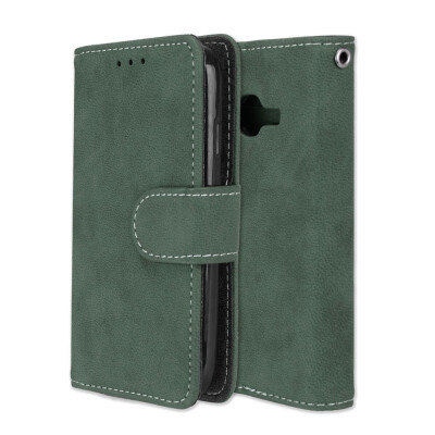 

MOONCASE Samsung Galaxy J1 mini prime vintage matte 3 card holster - green