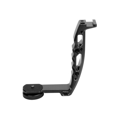 

Aluminum Alloy Gimbal L Bracket Handle Grip Stabilizer Accessories 14 Inch Screw with Cold Shoe Mount for Mounting Monitor Mic LE