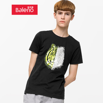 

Baleno T-shirt male 2019 spring&summer new multicolor animal print short-sleeved T-shirt shirt male 88902263 00A L