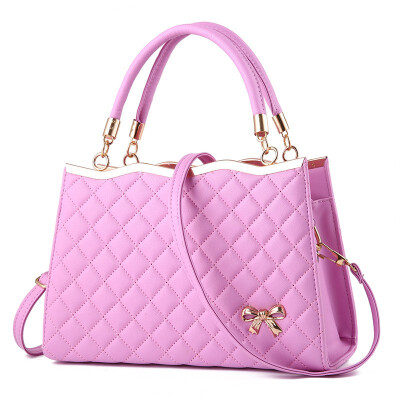 

New pattern Maam Diamond lattice Trend Bow fashion motion Slanting The single shoulder bag Handbag