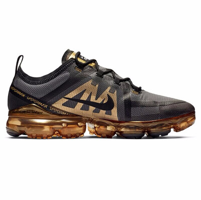 

Nike Air VaporMax Men Running Shoes Black Gold Air VaporMax Sneakers AR6632 Size 36-39