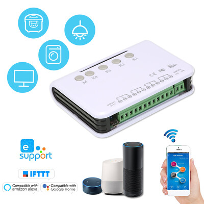 

Sonoff Smart Remote Control Wireless Switch Universal Module 4ch DC 5V Wifi Switch Timer Phone APP Remote Control Garage Door Swi