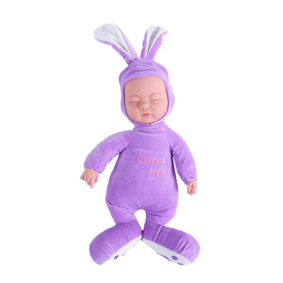 

Cuddle Baby Doll With 3 Soothing Songs 13 inch Stuffed Soft Body Baby Sleep Companion Cuddly Toys For Baby Toddler Kids Rose