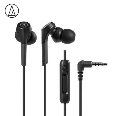 

Iron triangle ATH-CKS550XiS mobile phone headset bass line control in-ear headphones black