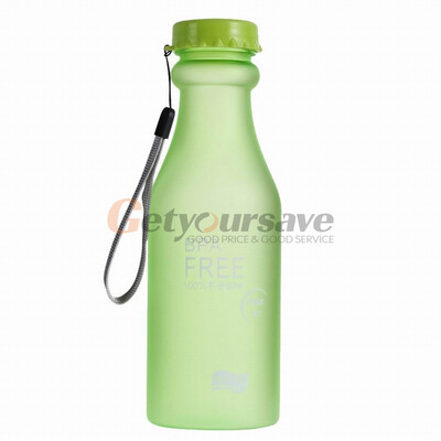 

Candy Colors Unbreakable Frosted Leak-proof Plastic Kettle 550mL BPA Free Portable Water Bottle for Travel Yoga Running Camping