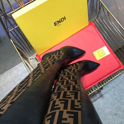 

The new superstars brand designer women thigh high boots high heel sock shoes new in2018 ladies winter boots high quality