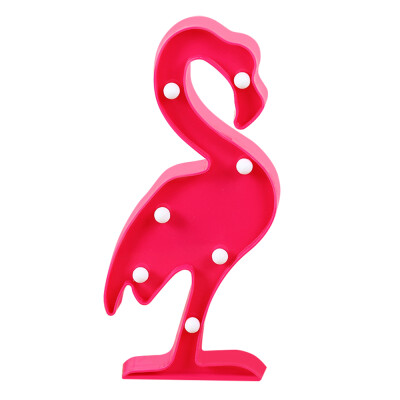 

BRELONG 3D Warm White Decoration Night Light for Kids Room Christmas Wedding Flamingo 3V