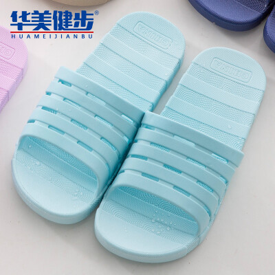 

Colorful walking slippers for men&women models sandals couple home bathroom beach hollow waterproof grid thick bottom wear-resistant breathable solid color simple HM1935 sky blue 38-39