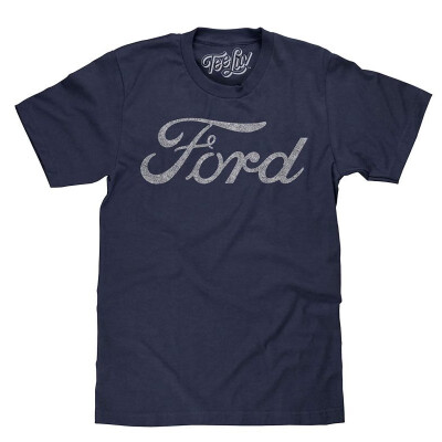 

Ford Signature Shirt - Distressed Ford Logo T-Shirt