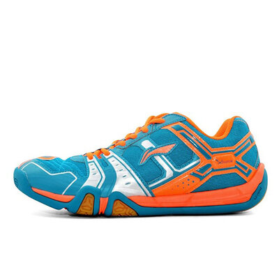 

Li-Ning Mens Portable Wear-Resisting Badminton Shoes Li Ning Anti-Slippery Damping Lace-Up Outdoor Sports Sneakers AYTM085-2H
