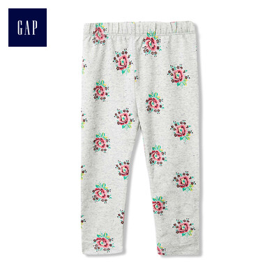 

GAP flagship store childrens clothing baby girl young childrens basic soft terry cloth printed leggings 123684 printing 12-18M