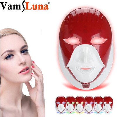 

LED Photon Therapy Face Mask With 7 Color Light Treatment Face Skin Care Phototherapy Multifunction Beauty Mask Instrument