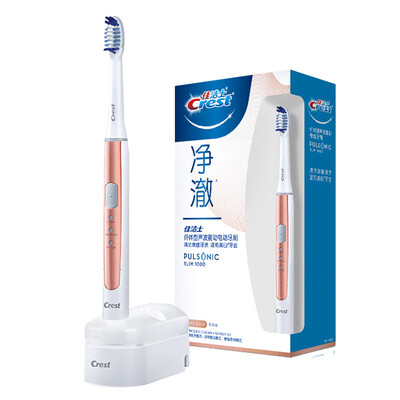 

Crest electric toothbrush adult sound wave whitening white brush smart rechargeable net clear rose gold S15