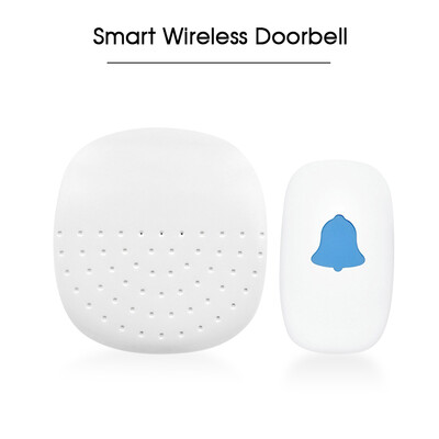 

Wireless Doorbell with 1 Push Button 1 Receiver Home Smart Doorbell Support Long Range Transmission Strong Penetration 52 Melody