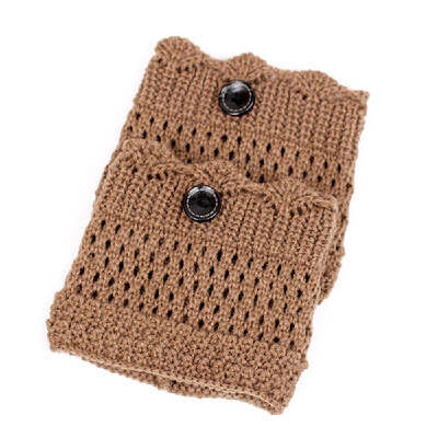 

Stylish Comfortable Calf Cover Warm Socks Set Winter Crown Shaped Edge Calf Enveloped Short Sock
