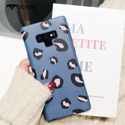 

TRONSNIC Leopard Print Phone Case for Samsung Galaxy S9 S9 Plus Blue Pink Yellow Case Matte Silicone Cover