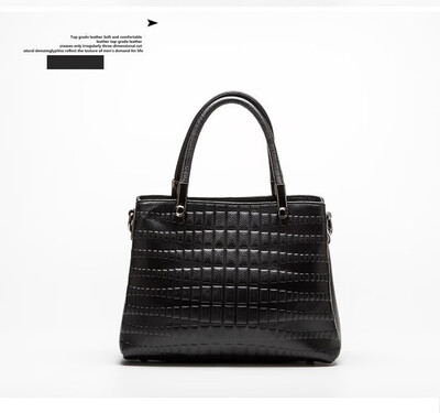 

New 3 Layer zipper Big Women Genuine Leather Handbags Work Tote Shopping Bag Ladies Shoulder Messenger Bags Female Soft Cowhide