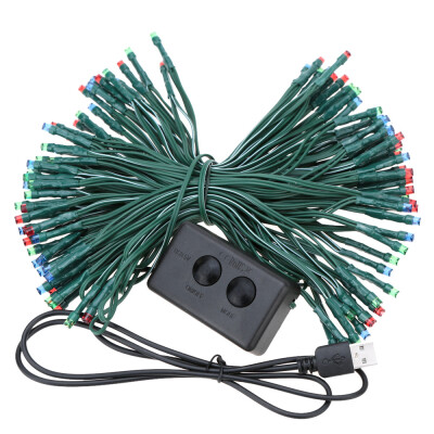 

RGB 100 LED Christmas String Light Outdoor Decoration Fairy Xmas Tree Wedding Holiday Party Garden Colorful USB DC 5V