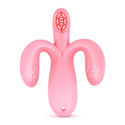

MyCarol baby turtle baby soothing gutta baby silicone molar bar peach powder MC607