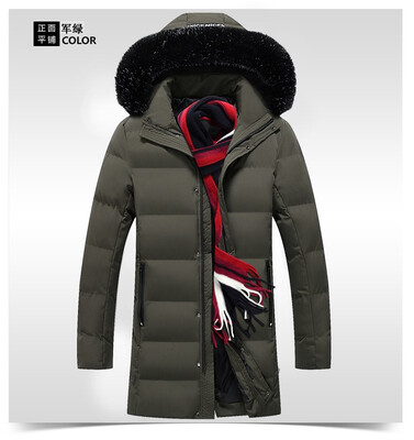 

Big Size Mens Hooded Extra Long Duck Down Padded Jackets Man Thick Winter Down Coats Male Fashion Long Overcoat Keep Warm Outerwea