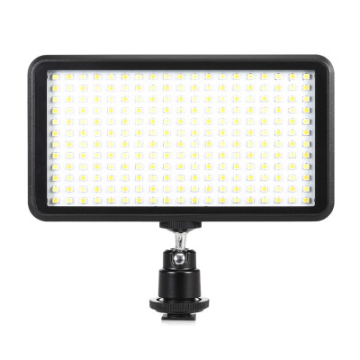 

Andoer Ultra-thin Studio Video Photo LED Video Light Panel Lamp 3200K6000K 20W Dimmable 228pcs Beads for Canon Nikon DSLR Camera