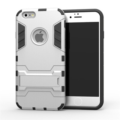

Goowiiz Phone Case For Iphone 55s5cSe66s Armor PC TPU Silicone Hard Bracket Double Protection
