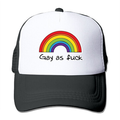 

Unisex Trucker Hat Gay As Fuck LGBT Pride Mens Womens Adjustable Mesh Cap New Back Cap