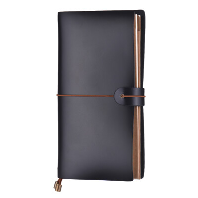 

Leather Journal Travel Notebook Refillable Diary Notepad Lined Blank Grid Paper Card Holder for Travelers Business Sketching & Wri