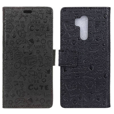 

MOONCASE Alcatel 7 Little Witch Leather Case - Black