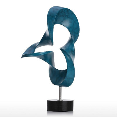 

Tooarts Flame Small Size Blue Modern Sculpture Abstract Sculpture Resin Sculpture