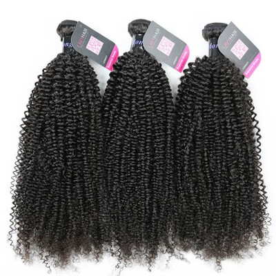 

Superior Grade mix 3 or 4 bundles Mongolian Kinky Curly Virgin Human hair extensions