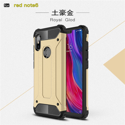 

Goowiiz Phone Case For Xiaomi Redmi Note 6Note 6 Pro King Kong Armor Fashion Bumper PC TPU Prevent falling