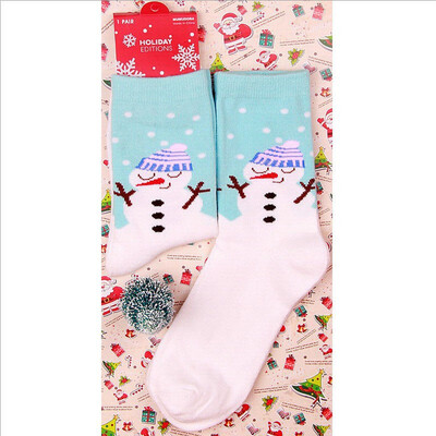 

Women Girl Cotton Socks Christmas Santa Claus Gift Kids Unisex Xmas Funny Socks