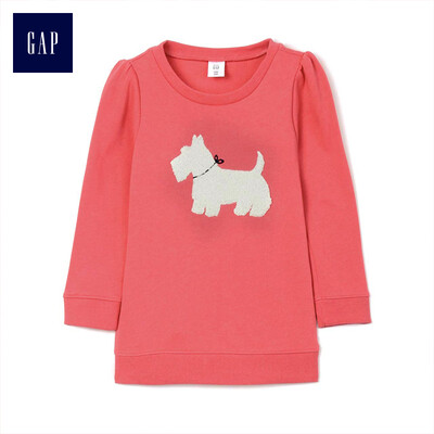 

GAP flagship store female young metal fun trend print applique sweater 398942 dog town pattern 18-24M