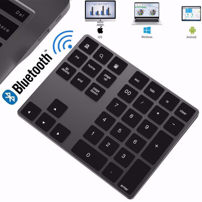 

Stylish Business Apple Keyboard Numeric Keypad Wireless Bluetooth For Laptops
