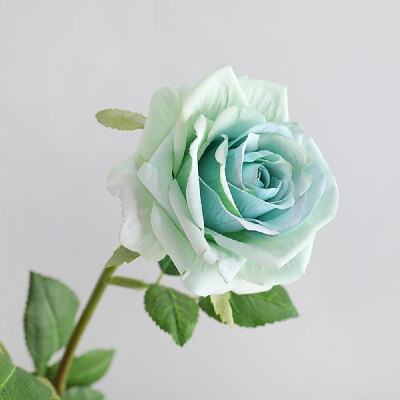 

Factory direct Yiwu artificial flower wholesale single romantic rose home decoration fake flower wedding simulation plant 8007A re