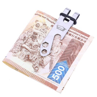 

EDCGEAR Stainlessn Steel Waist Belt Keychain Bottle Opener Money Clip Multifunctional Tool