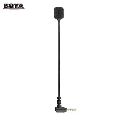 

BOYA BY-UM4 Portable Omni-directional Condenser Microphone Mini Flexible Microphone with 35mm TRRS Connector for iOS Android iPho