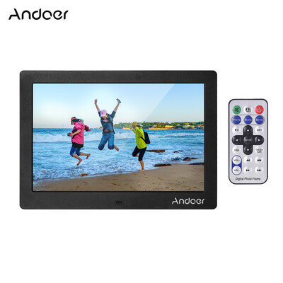 

Andoer 10 Inch Digital Picture Photo Frame IPS Full-View Screen Eletronic Photo Album High Resolution 12808001610 Clock Calen