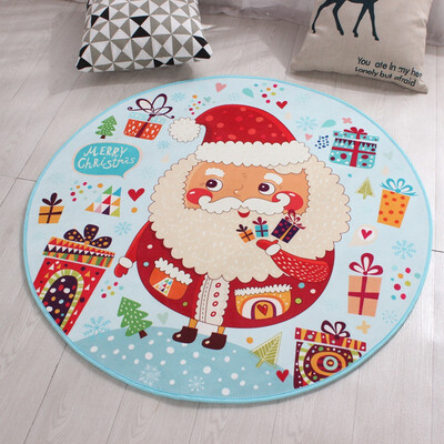 

NeillieN Round carpet mat computer chair mat hanging basket mat printed cartoon waterproof childrens blanketrug footcloth