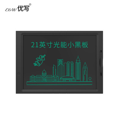 

Excellent writing E&W 21 inch large screen LCD electronic tablet office whiteboard family message memo blackboard children graffiti painting black
