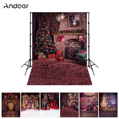 

Andoer 152 meters 57 feet Christmas Holiday Theme Background Photo Studio Props Foldable Polyester Fibre Photography Backdrop