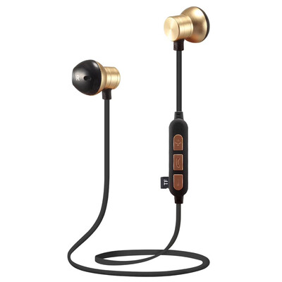 

Cross-border exclusive M12 wireless sports Bluetooth headset Running Metal magnetic card MP3 music headphones