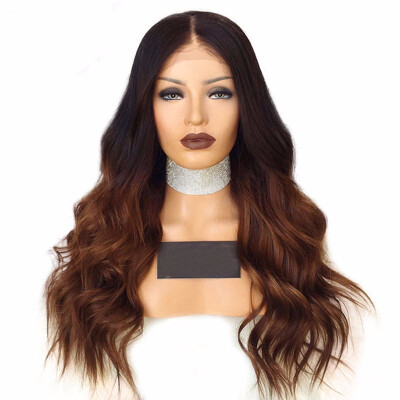 

T1B30 Ombre Brazilian Lace Wig 100 Human Hair Lace Front Wig Glueless Wavy Natural Virgin Hair Wig With Baby Hair Preplucked