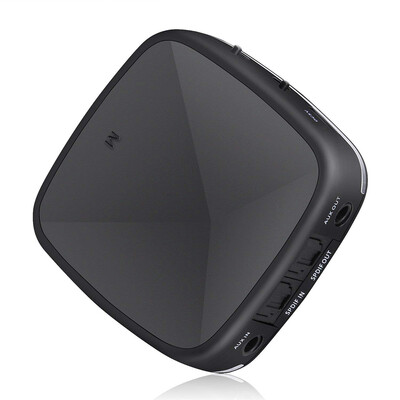 

JRBC03 Portable Wireless Bluetooth 2-in-1 Transmitter & Receiver BT 42 ATP-X 35mm AUX ToslinkSPDIF Adapter for Car & Home Audio