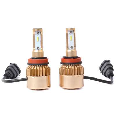 

H8 S2-TX-G Enhanced Edition PRO 2PCS Led Cob LED Chip Car Headlamp 36W 6500K White Light 8000LM Car Bulb Fog Light Gold