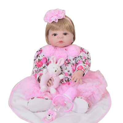 

New Arrival 23 Inch 57 cm Silicone Full Body Reborn Doll Real Life Princess Baby Doll For Childrens Day Gift Kid Accompany Toy