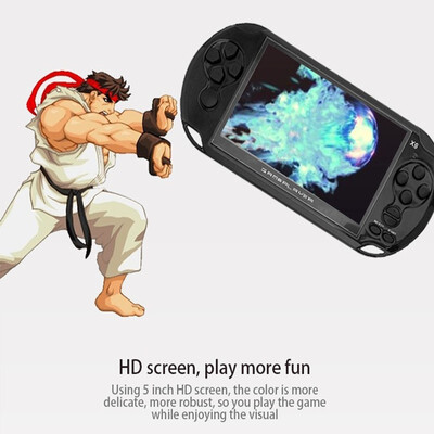 

New Arrival 50 Inch Large Screen Handheld Game Player Support TV Out Put With MP3Movie Camera Multimedia Video Game Console