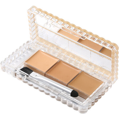 

CANMAKE concealer three-color minefield SPF50 acne marks freckles dark circles moisturizing brighten skin face lip lip base concealer makeup Japanese natural brown 02